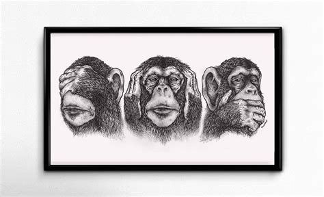 Los 3 monos sabios. on Behance