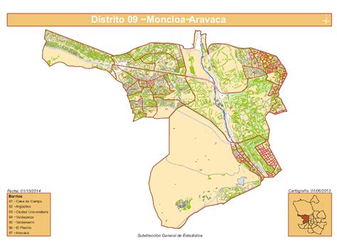 Los 7 barrios del distrito Moncloa Aravaca de Madrid ...