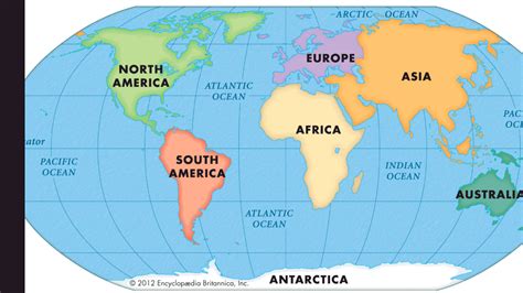 Los americanos del norte creen que hay 7 continentes, los ...