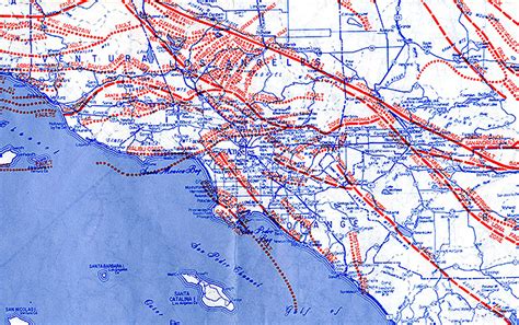 Los Angeles Fault Map