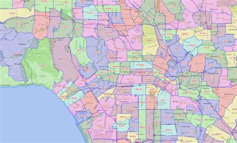 Los Angeles Zip Code Map | Zip Code Map
