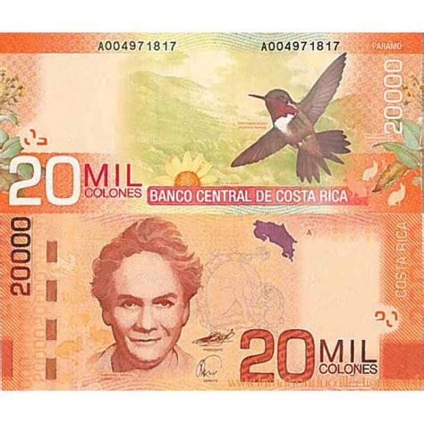 Los billetes de banco Costa Rica Pick número 278   20000 ...