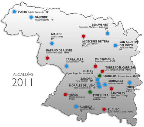 Los cambios en el mapa político de Zamora tras las ...