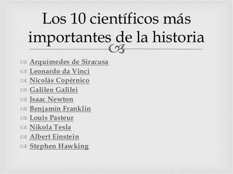 Los científicos e inventores más importantes de la ...