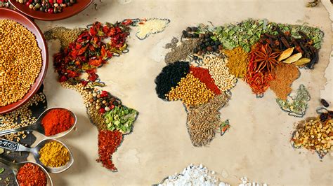 Los cinco continentes del mundo y su gastronomía
