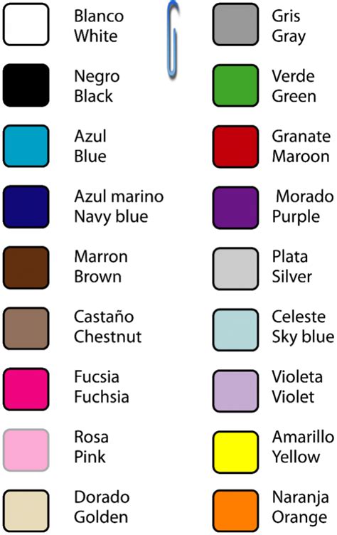 Los colores en ingles y español para niños | Material para ...