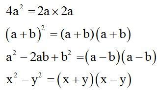 los conjuntos numericos: factorizacion