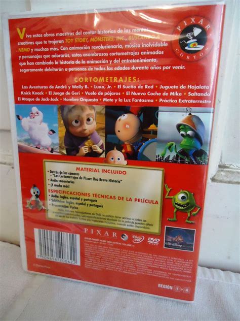Los Cortos De Disney Pixar Volumen 1 En Dvd   $ 229.00 en ...