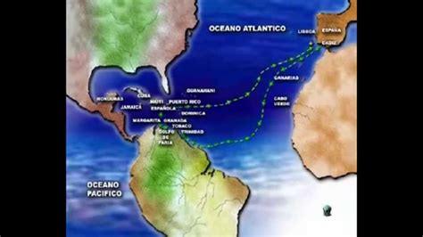 Los cuatro viajes de Cristóbal Colón.  1492 1493 1498 1502 ...