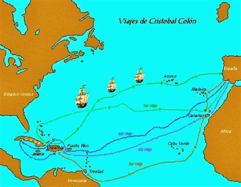 Los cuatro viajes de Cristóbal Colón   HISTORIA DEL PERÚ