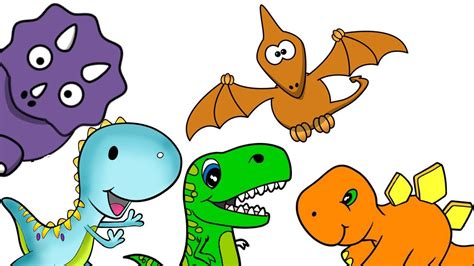 Los dinosaurios. Video para niños con dibujos. Los ...