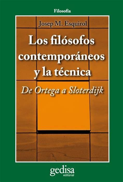Los filósofos contemporáneos y la técnica   ebook   Josep ...