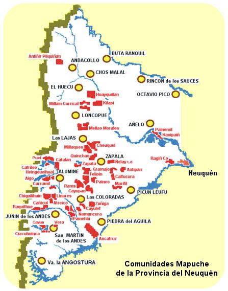 Los mapuches:  Pueblo Guerrero y Valiente : Ubicación ...