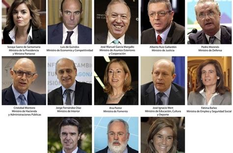 Los ministros de Rajoy