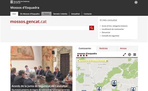 Los Mossos retiran el castellano de su web | Diario Sur