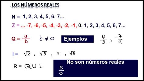 Los Números Reales   Ejemplos |   LOS NÚMEROS REALES ...