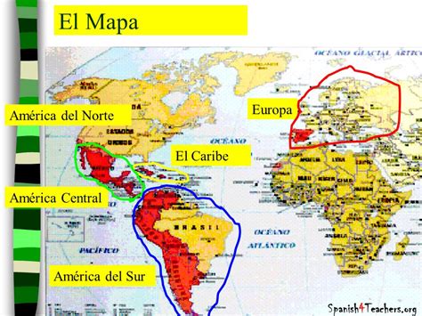 Los países hispanohablantes, Las capitales y los ...