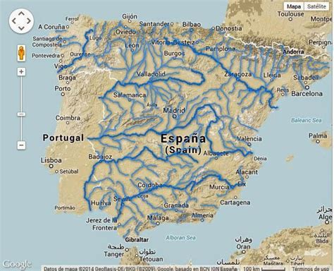 Los principales ríos de España y sus afluentes | Ríos ...