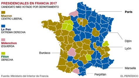 Los resultados de las elecciones francesas en mapas