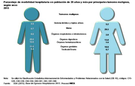 Los tipos de cáncer más comunes en México