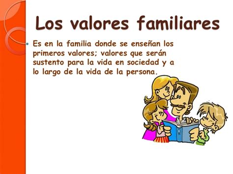 Los valores de la familia
