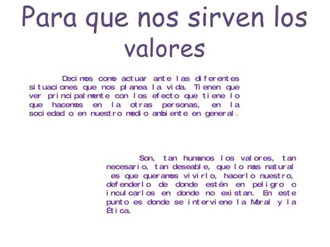 Los Valores