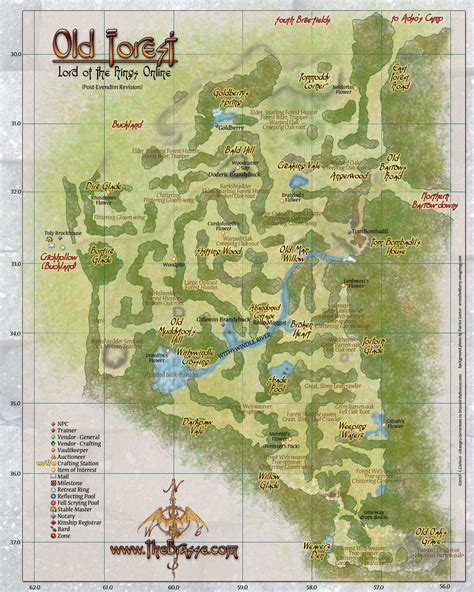 LOTRO Map: Bree land Old Forest  rev.2