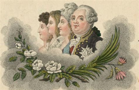 Louis XVI, de trois quarts à gauche, Marie Antoinette, le ...
