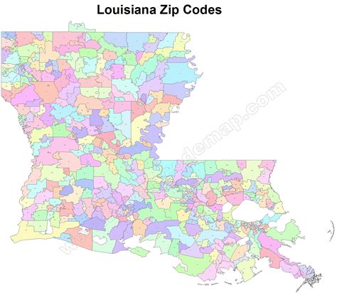 Louisiana Zip Code Maps   Free Louisiana Zip Code Maps