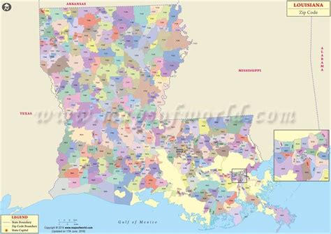 Louisiana Zip Codes   Map, List, Counties, and Cities