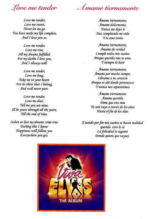 Love me tender Letra de la canción ~ Blog del Coro Mejora