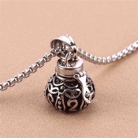 Lovers  Stainless Steel Silver Pets Ash&Cremation Pendant ...