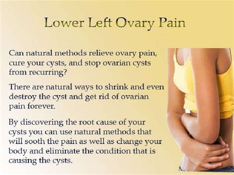 Lower Left Ovary Pain