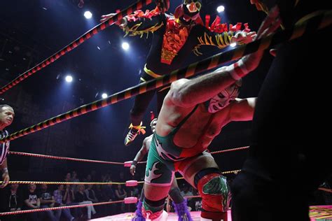 Lucha libre wrestling at the Lucha VaVOOM show in LA