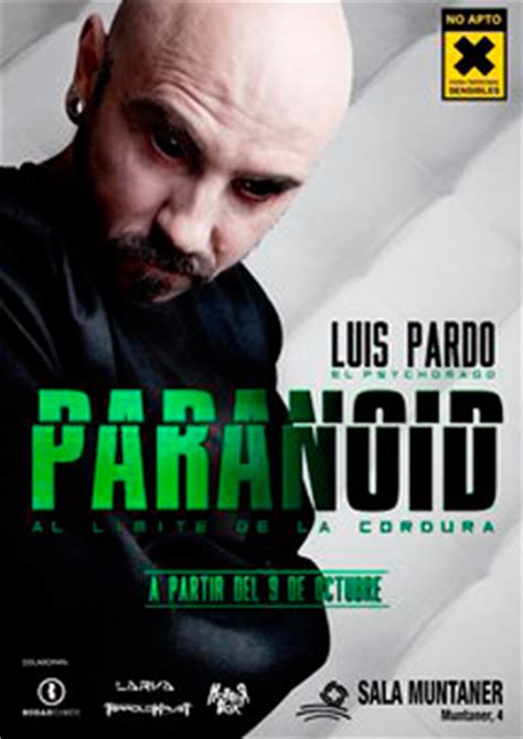 Luís Pardo: Paranoid   Teatro Barcelona