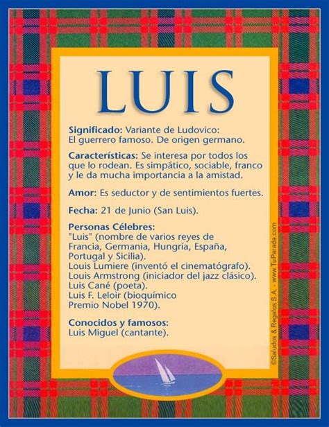 Luis, significado de Luis, origen de Luis, nombres para ...
