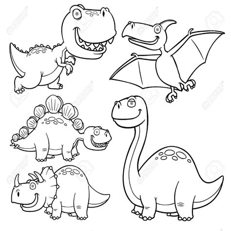 Lujo Dibujos De Dinosaurios Para Colorear E Imprimir