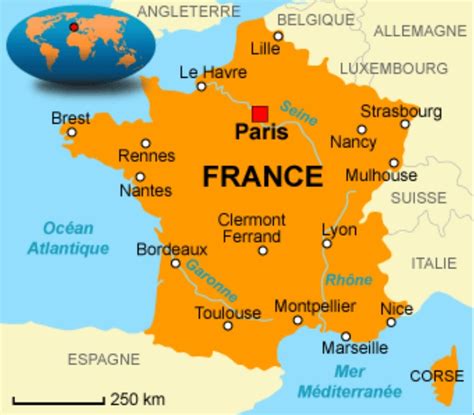 Lyon sur la carte de France