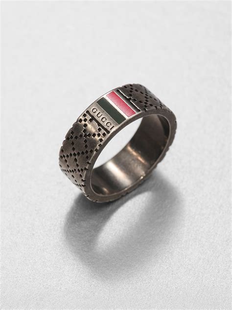 Lyst   Gucci Sterling Silver Ring in Metallic for Men