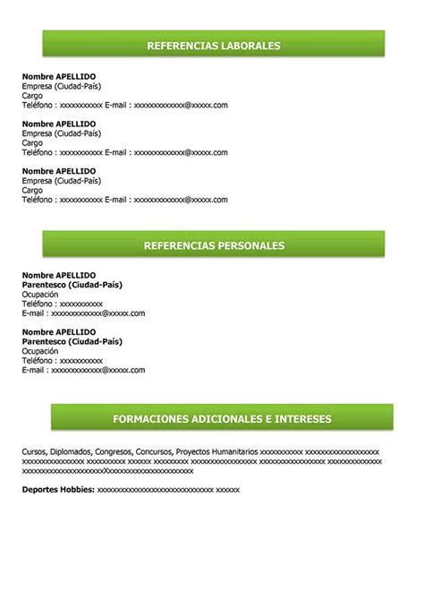 Machote de Curriculum Vitae para Llenar Word | Machote CV