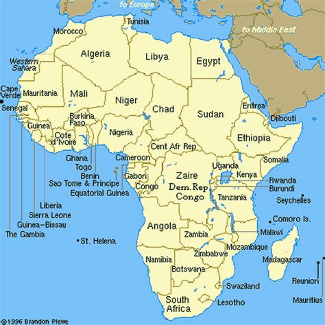 Madre África: Mapa de África