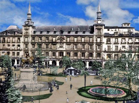 Madrid Antiguo en Color. Plaza Mayor de Madrid, 1919 ...