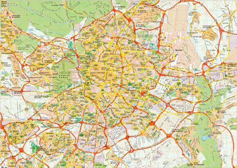 Madrid map vector. Eps Illustrator Map | A vector eps maps ...