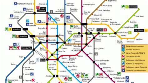 Madrid Metro Map 2015