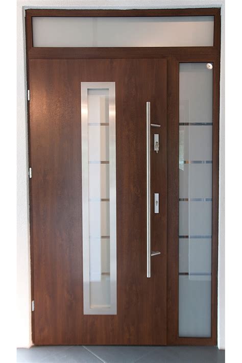 Madrid    Stainless Steel Exterior Door with Sidelights