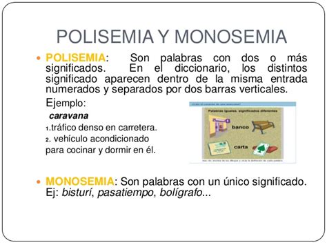Maestro San Blas: Monosemia y polisemia