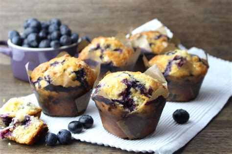 Magdalenas de arándanos | Blueberry muffins sin lactosa