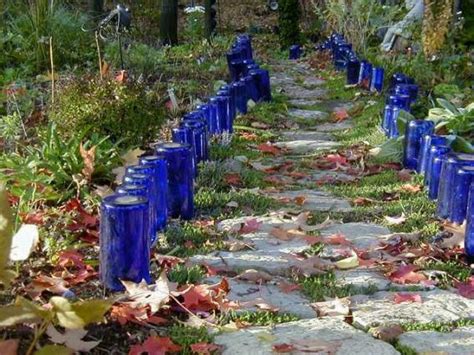 Make a sparkly wine bottle garden edging | Flea Market ...