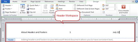 Make the First Page Header or Footer Different in Word
