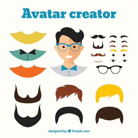Male avatar creator Vector | Free Download